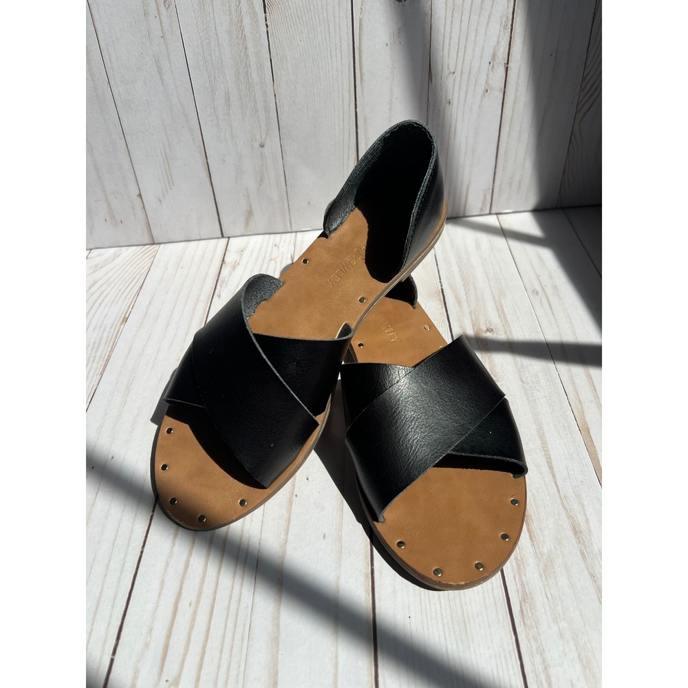 Cynthia Rowley Studded Crossover Sandals Slides Boho Resort Coastal Summer 8.5